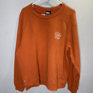 REI Co-op XL Trail Supplies Crew Sweatshirt Orange Long Sleeve